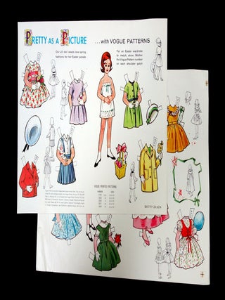 Collection of 20th Century Paper Dolls used in Fashion Advertising to Children Directly