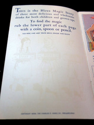Charles E. Hires "Hires Magic Story" with Magic Rubbings Promoting Their Products