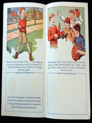 Charles E. Hires "Hires Magic Story" with Magic Rubbings Promoting Their Products