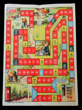 Item #27100213 Cadbury Cococubs Race Game Board