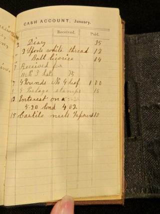 Commonplace Book, Pocket Diary of August Maria Ward Bissell