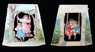 Victorian Die-Cuts with Children on Swings