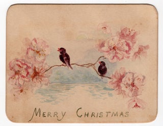 Item #28000253 Christmas Greeting with Original Watercolor Artwork