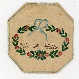 Item #28000785 Folded Paper Pocket Love Token - Miss A. Hill with Plaited Hair