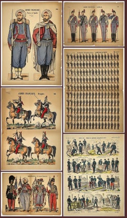 Item #280009456 6 Uncut Sheets French Military Paper Soldiers