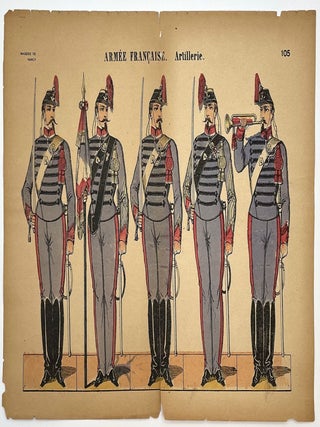 6 Uncut Sheets French Military Paper Soldiers