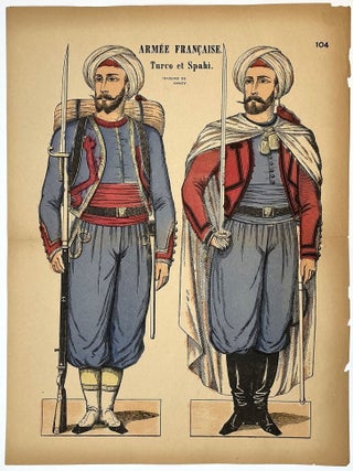 6 Uncut Sheets French Military Paper Soldiers
