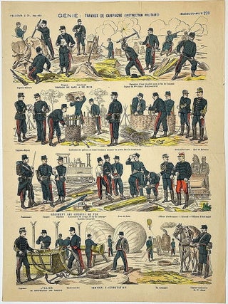 6 Uncut Sheets French Military Paper Soldiers