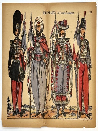 6 Uncut Sheets French Military Paper Soldiers