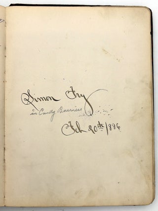 Friendship Album of Minnie Brutsche Otto (b.1867?) -- Acrostics, Pressed Flower, Original Pencil Drawing, Extensive Entries