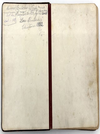 Friendship Album of Minnie Brutsche Otto (b.1867?) -- Acrostics, Pressed Flower, Original Pencil Drawing, Extensive Entries