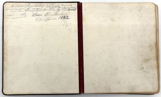 Friendship Album of Minnie Brutsche Otto (b.1867?) -- Acrostics, Pressed Flower, Original Pencil Drawing, Extensive Entries