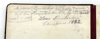 Friendship Album of Minnie Brutsche Otto (b.1867?) -- Acrostics, Pressed Flower, Original Pencil Drawing, Extensive Entries