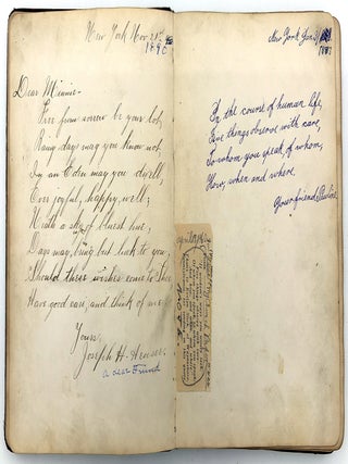 Friendship Album of Minnie Brutsche Otto (b.1867?) -- Acrostics, Pressed Flower, Original Pencil Drawing, Extensive Entries
