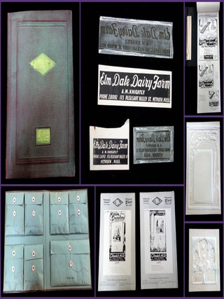 Item #28001108 Advertising Campaign Portfolio with Printer Samples - Glendale Milk
