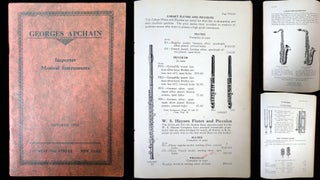 Item #28001221 Georges Apchain Musical Instruments Catalogue. Georges Apchain