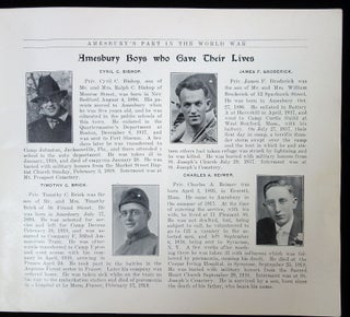 Amesbury's Part in the World War