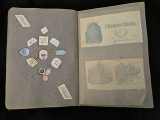 Travel Scrap or Memento Book - Monograms, Hotel Logos, Fraternity Insignias etc.