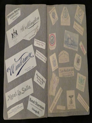 Travel Scrap or Memento Book - Monograms, Hotel Logos, Fraternity Insignias etc.