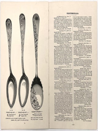 1890s Silver Spoon Trade Catalogue -- Wholesale to Gift and Souvenir Shops