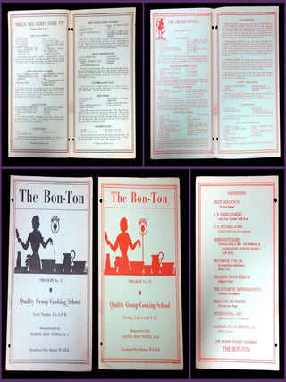 Item #28001693 Two Programs for The Bon-Ton, Program, Quality Group Cooking School. Martha Ross...