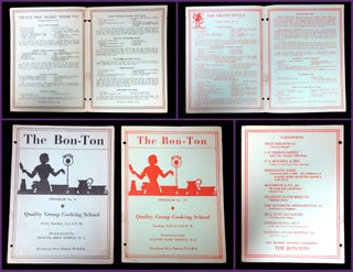 Item #28001693 Two Programs for The Bon-Ton, Program, Quality Group Cooking School. Martha Ross...