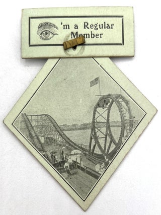 Item #28001704 1903 "Flip Flap" Coaster Novelty Badge