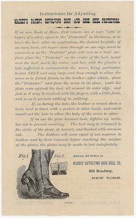 Item #28001895 Leaflet - Massey's Patent Revolving Boot & Shoe Heal Protectors