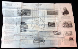 Item #28001974 Large Format Historical Map and Tableau - Containing and showing facts and events...