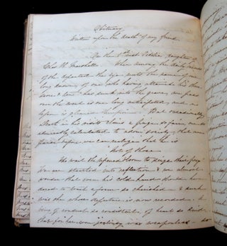 Diary and Commonplace Book Belonging to India Allen, an educated woman in mid 19th Century New York