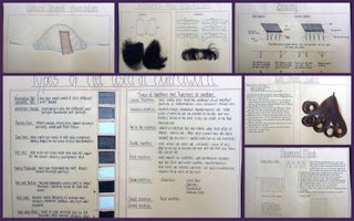Item #28006297 Wigmaking - A Comprehensive Hand Made Large Format Album complete with hair, mesh,...