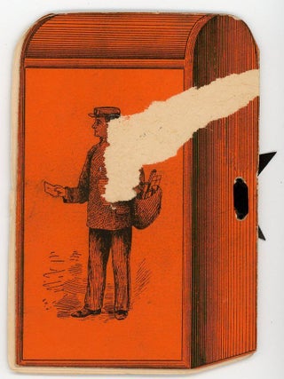 Dance Card in the shape of a US Mail Box - Third Annual Concert and Ball of the Letter Carriers' Relief Association