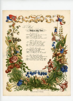 Item #28006669 Love Poem - "With an early Rose" Finely illustrated whimsical Flower children....