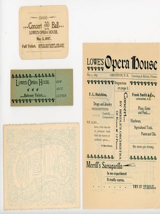 Item #28007536 Memorabilia from the Lowe's Opera House