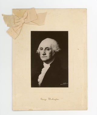 Item #28007956 Washington's Birthday Celebration Menu with Image from a Photograph of George...