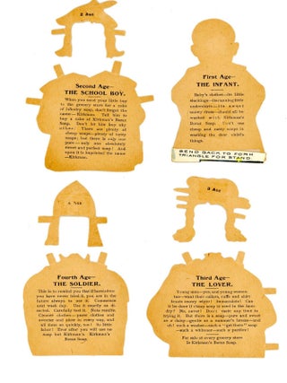Shakespeare's 7 Ages of Man Advertising Paper Dolls - Kirkman's Borax Soap
