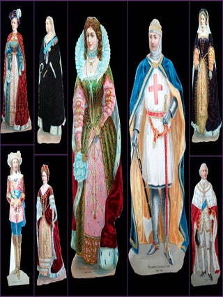 Item #28009823 8 Victorian Self Standing Die-cuts - British Monarchy & Royals 1189-1870s