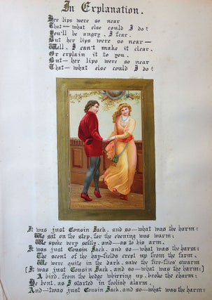 A Victorian Album with 78 Works comprised of album cards, hand penned poetry and verse and original art and design