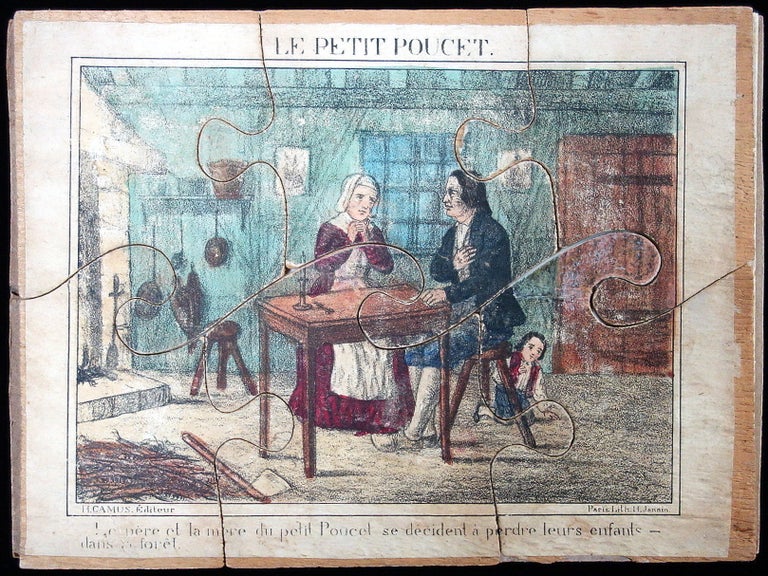 Item #28015220 Le Petit Poucet Lithographed Puzzle. H. Jannin.