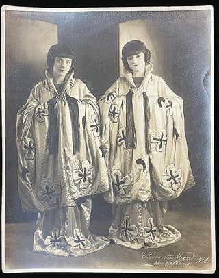 Item #28015556 Photograph of Young Women in Ceremonial Robes, ? Mardi Gras