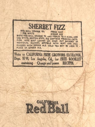 Printed Citrus Fruit Wrappers with Printed Recipes