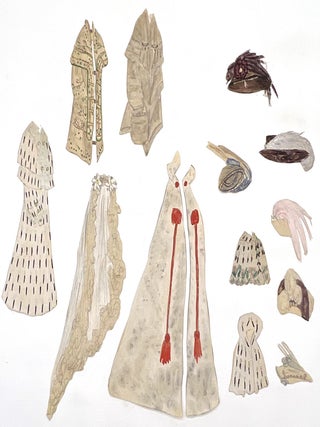 Detailed "House of Worth" 5.75" Paper Doll -- Upper Class French Blonde Beauty with Sixteen (16) Outfits with Twelve (12) Accessories