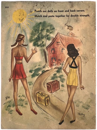 "Country Weekend with Kathy and Jill" -- Uncut "Double Strength" Paper Doll Book