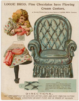 Item #290008526 Uncut Advertising Paper Doll - Fine Chocolates have Flowing Cream Centers....