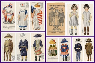 Item #290008561 Uncut Set - The Patriotic Dressing Dolls Presented by Farm-Home, The National...