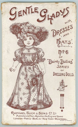 Boxed Set - Gentle Gladys with Dresses and Hats. No. 6 of "Dainty Dollies" Series of Dressing Dolls