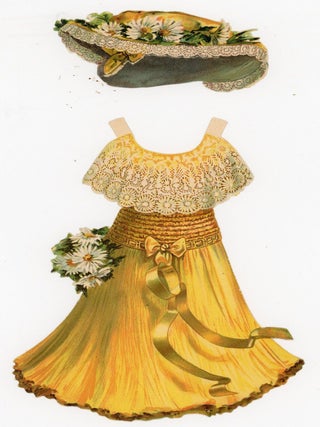 Boxed Set - Gentle Gladys with Dresses and Hats. No. 6 of "Dainty Dollies" Series of Dressing Dolls