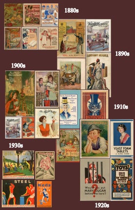 Item #29000889 The Magic of Color in Vintage Advertising - Fifty Years of Color Brochure Covers ...