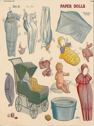 Item #290008914 3 Uncut Series No. 0104 - Mother and 2 children and costumes