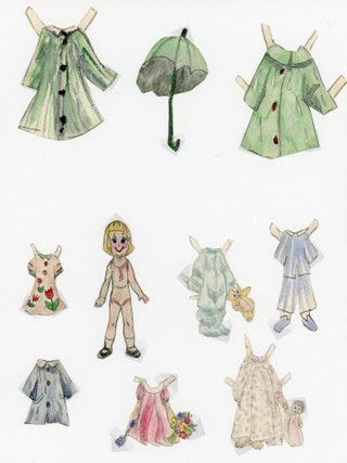 2 Sisters - Naive Handmade Paper Dolls